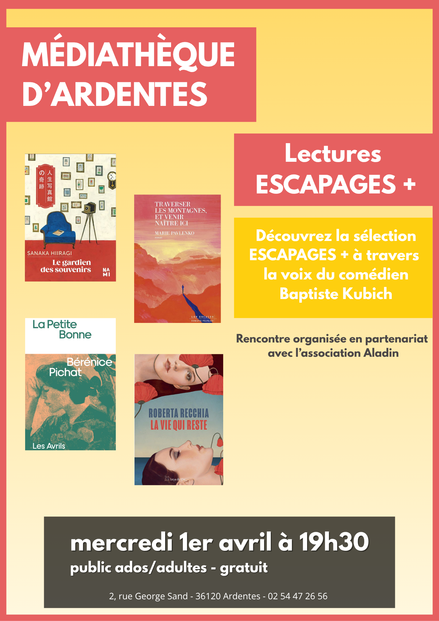 Lectures ESCAPAGES +